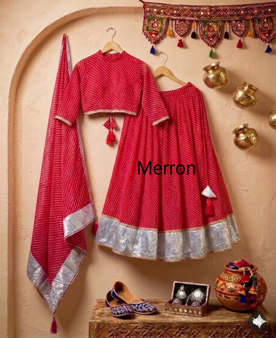 Elegant Embroidered Chaniya Choli