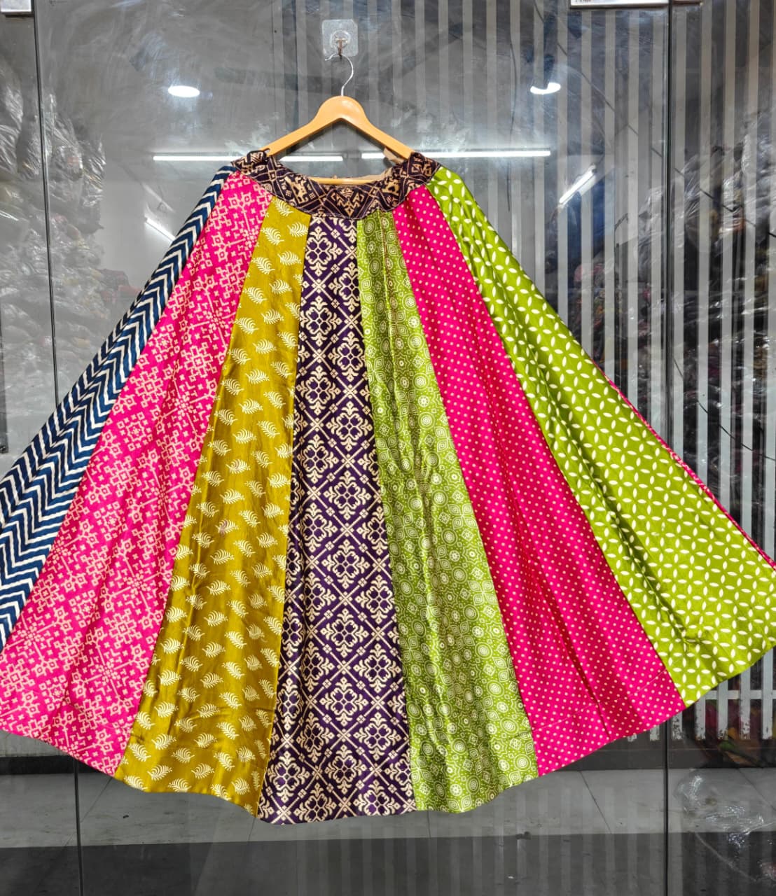 Orange Wedding Function Chaniya Choli
