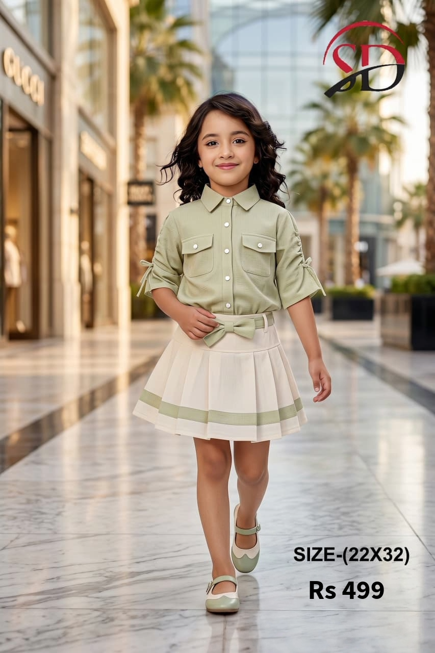 Kids Floral Appliqué Shirt & Palazzo Co-Ord Set
