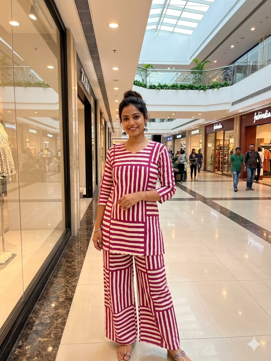 Women's Cotton Straight Kurta Pant Set