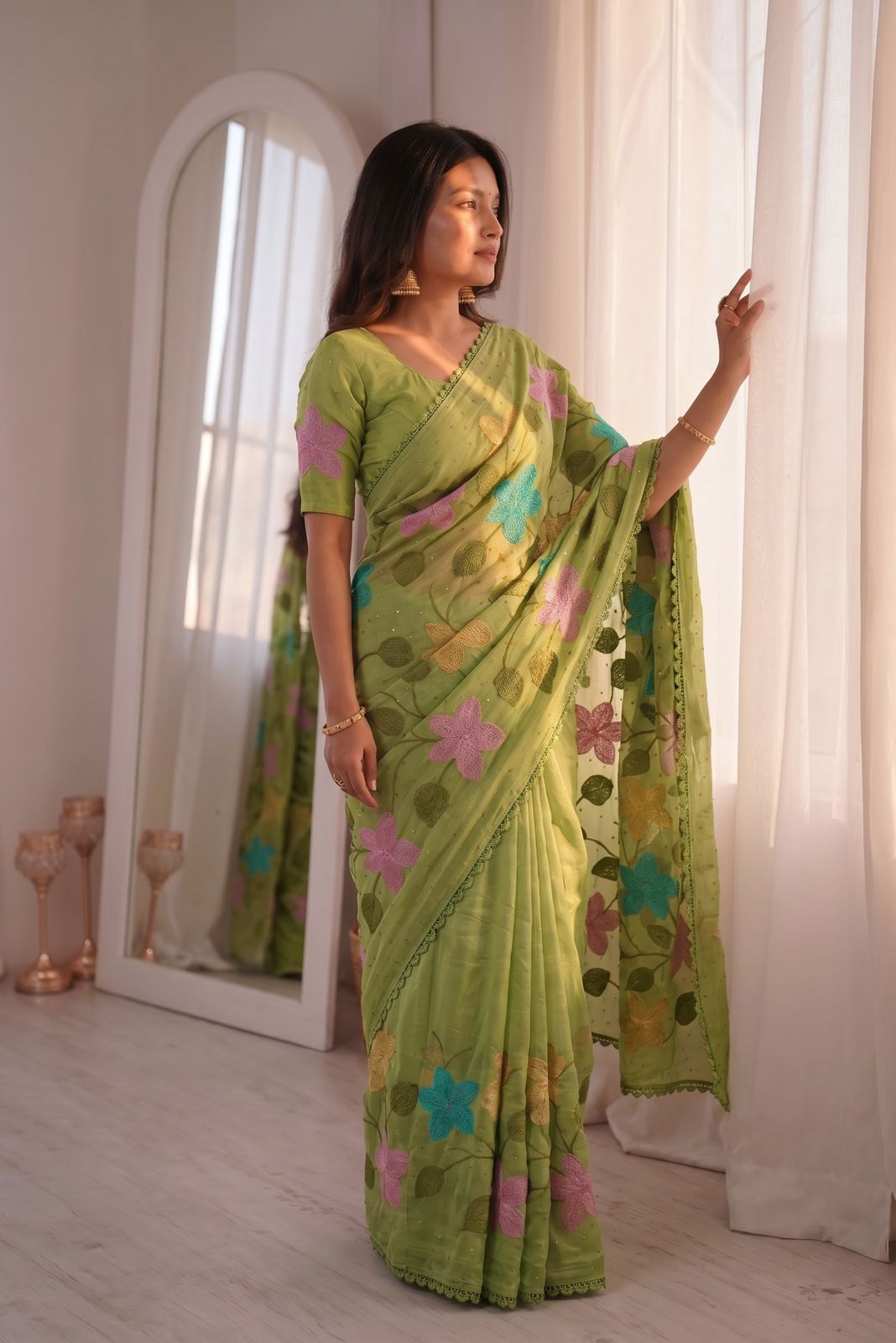 Women's Georgette Designer Saree