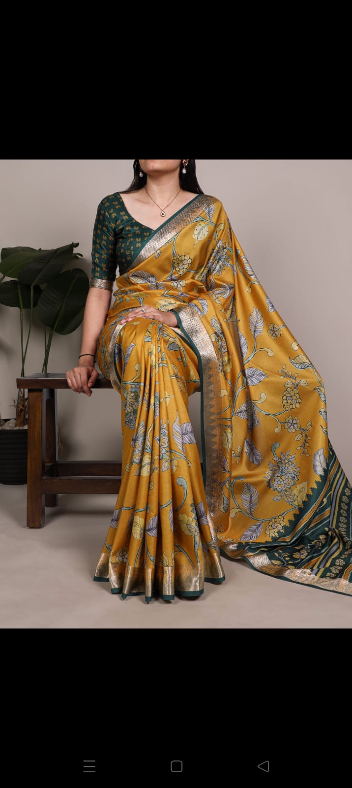 Women's Linen Saree