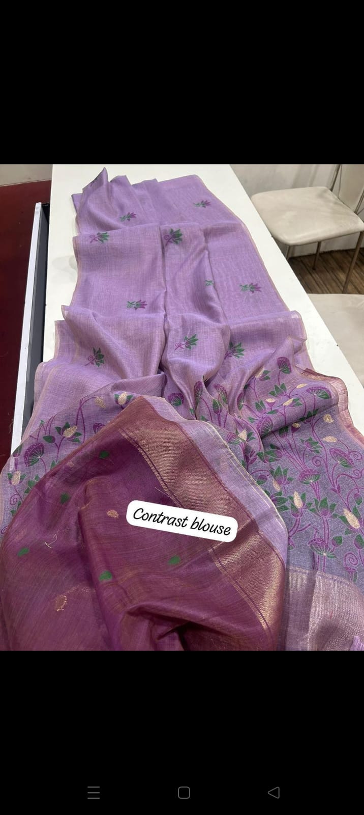 Women's Linen Saree